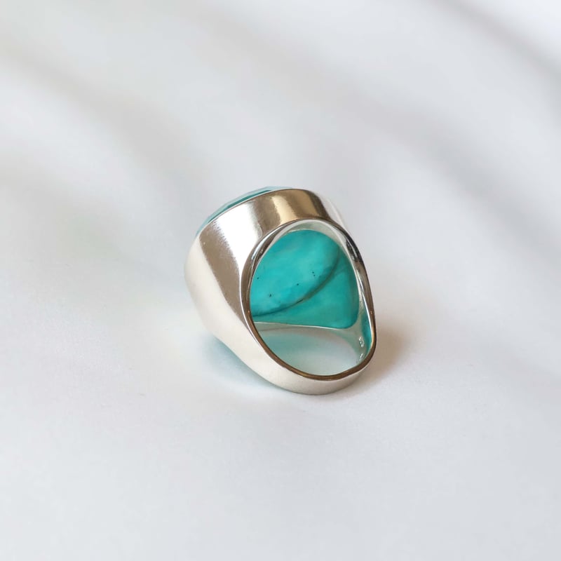 Amazonite × Quartz Ring #12 | AYA KIYOSHIMA JEW