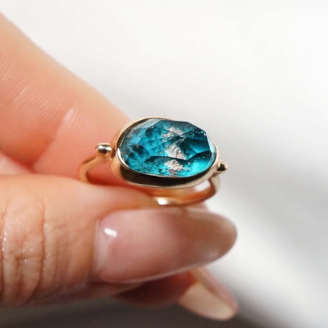 Turquoise × Gardenquartz Ring #16