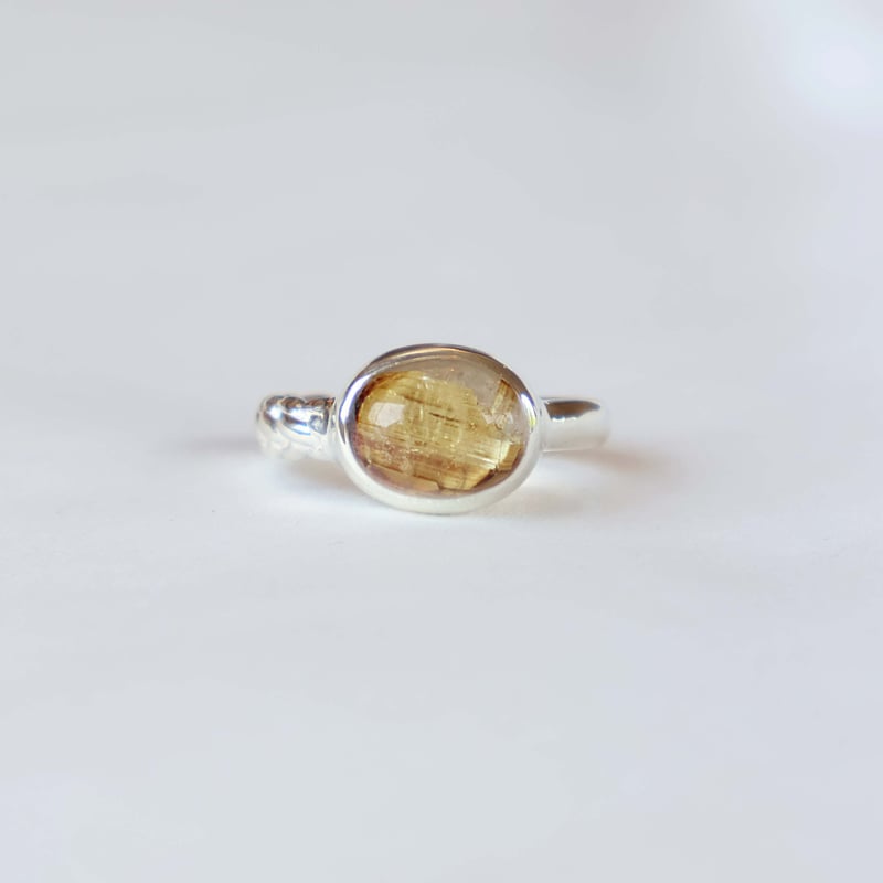 Titanium Rutilated Quartz Ring #9 | AYA KIYOSHI