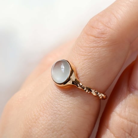 Milky Aquamarine  Ring