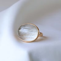 Amphibole in Quartz Ring
