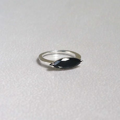 Marquise Ring Onyx / sv925