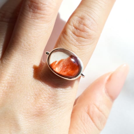 Jasper × Quartz Ring