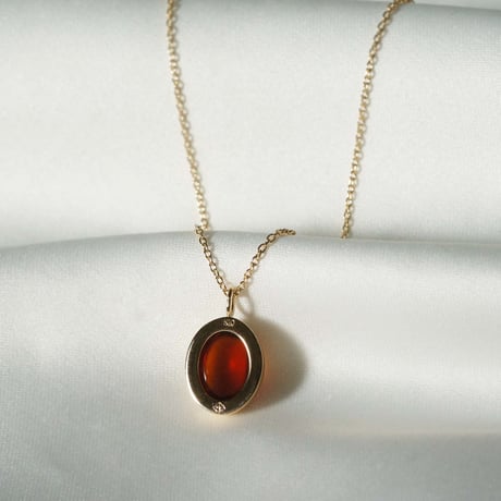 Hessonite Garnet Necklace top