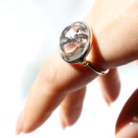 Pyrite in Quartz Ring