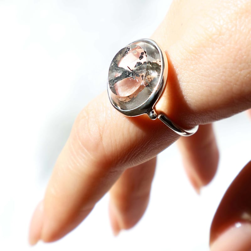 Pyrite in Quartz Ring | AYA KIYOSHIMA JEWELRY