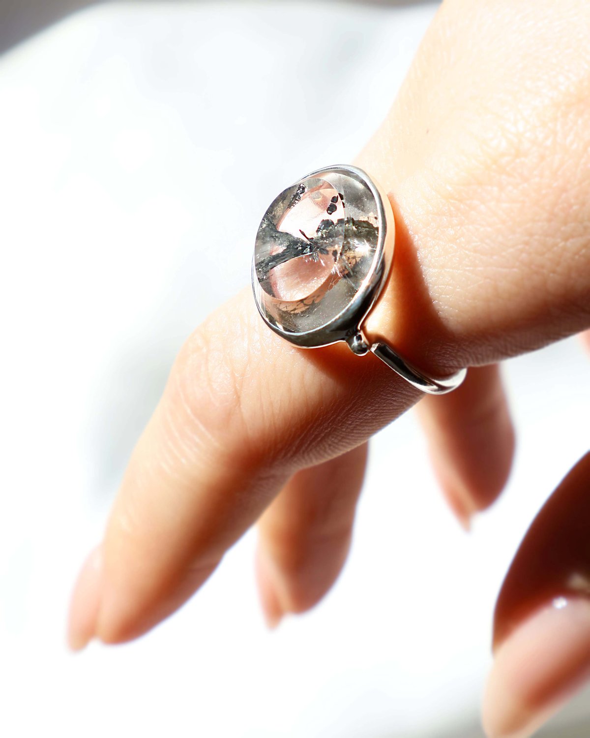 Pyrite in Quartz Ring | AYA KIYOSHIMA JEWELRY