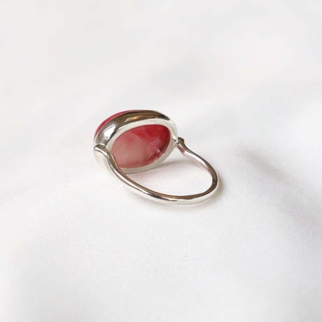 Rhodonite with Quartz Ring #13