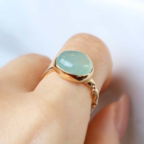 Bluegreen Serpentine Ring