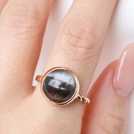 Platinum Rutilated Qquartz Ring