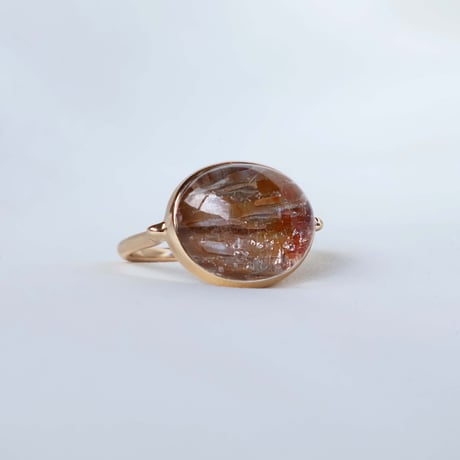Platina Rutilated Quartz Ring