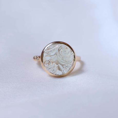 Carving Prasiolite Ring #15