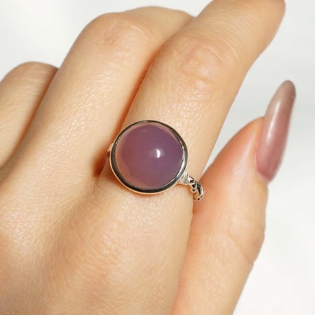 Purple chalcedony  Ring