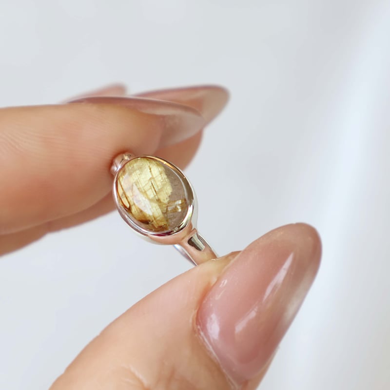 Titanium Rutilated Quartz Ring #9 | AYA KIYOSHI