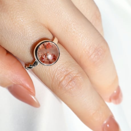 Limonite Rutile in Quartz Ring #13