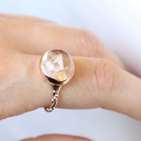 Quartz in quartz Ring #13