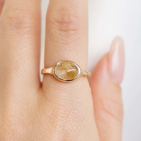 Rutilatedquartz  Ring