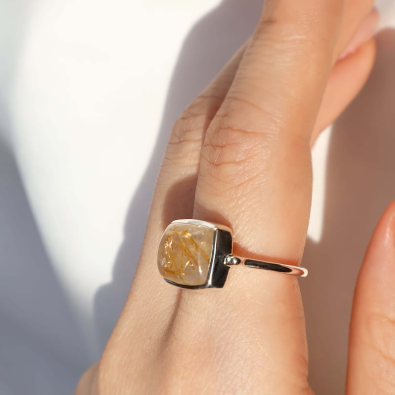 ルチルセブン Rutilated Quartz Ring #16 | AYA KIYOSHIMA JEWELRY