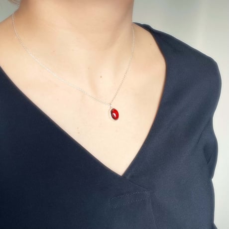 Hessonite Garnet Necklace top