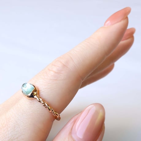 Blue Tourmaline Ring