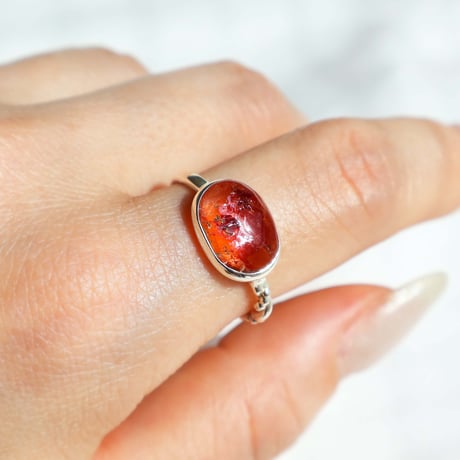 Limonite in Quartz Ring
