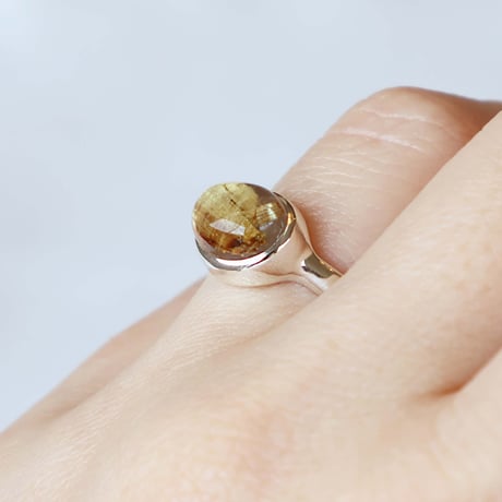 Titanium Rutilated Quartz Ring #9
