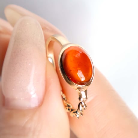 Hessonite Garnet Ring #14