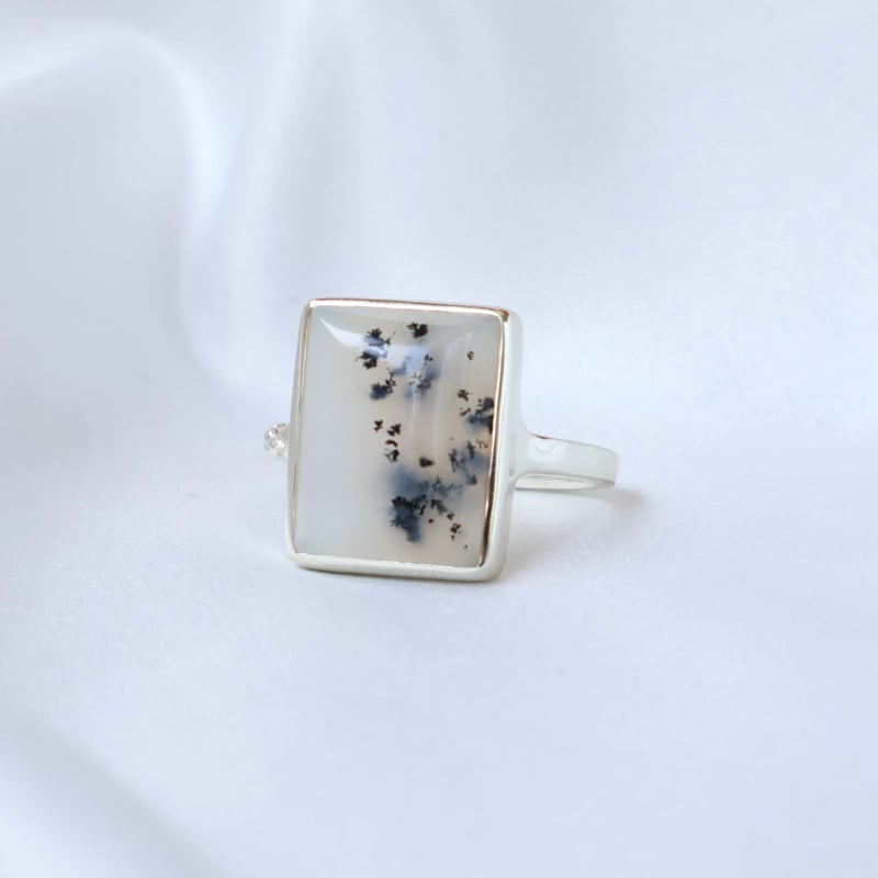 Dendritic Agate Ring #14 | AYA KIYOSHIMA JEWELRY