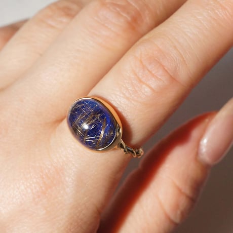 Lapislazuli × Rutilatedquartz Ring