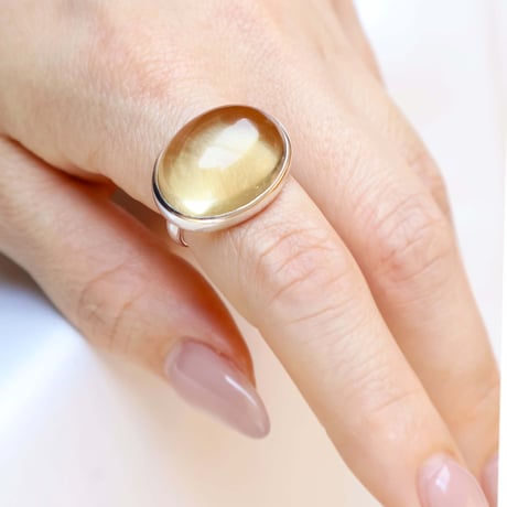 Lemon Quartz Ring
