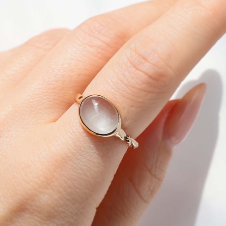 Milky Aquamarine  Ring