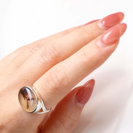 Picture Agate Ring #12