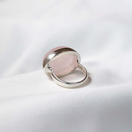Sericite in Rose Quartz Ring