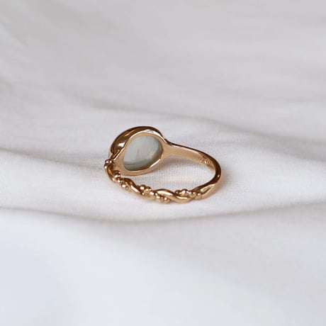 Milky Aquamarine  Ring