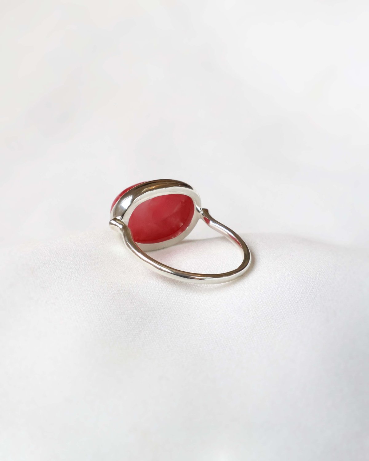 Rhodonite with Quartz Ring #15 | AYA KIYOSHIMA