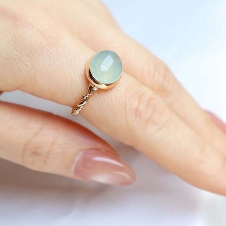 Bluegreen Serpentine Ring