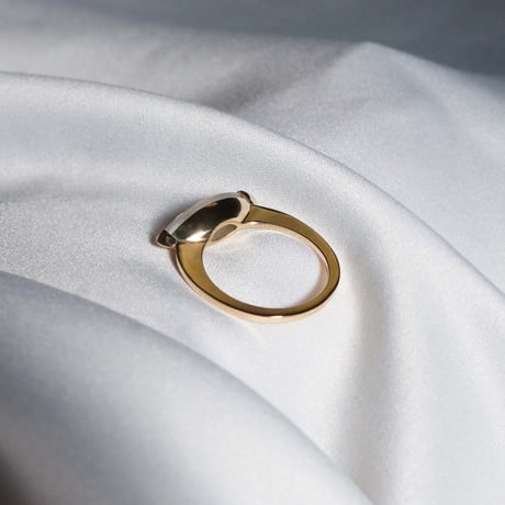 Marquise Ring Rainbow moonstone / k10