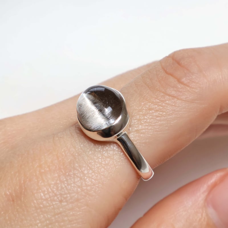 Platinum Rutilated Quartz Ring | AYA KIYOSHIMA