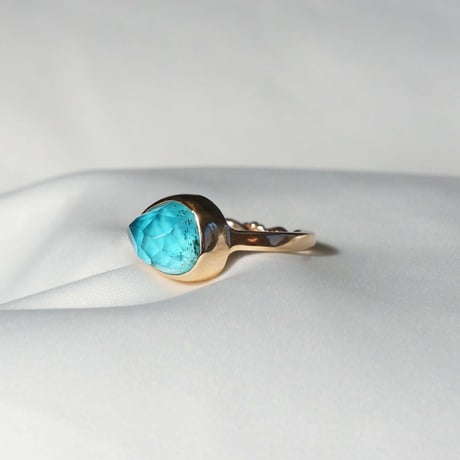 Turquoise × Gardenquartz Ring #13