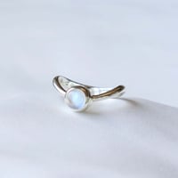 Rainbow Moonstone Ring