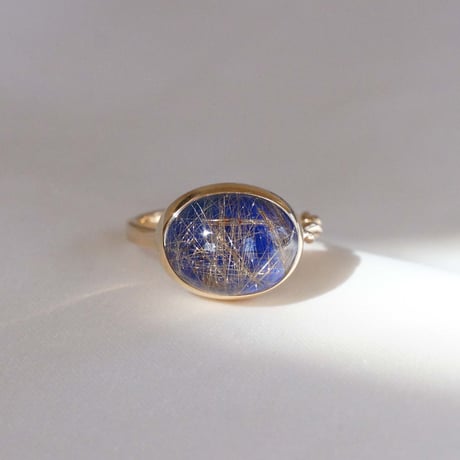 Lapislazuli × Rutilatedquartz Ring