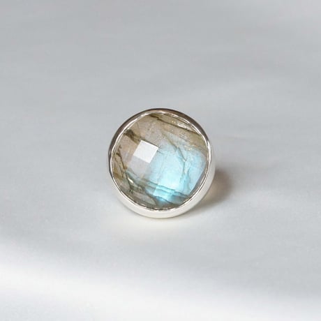 Labradorite × Quartz Ring #14