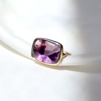 Bicolor Amethyst Ring