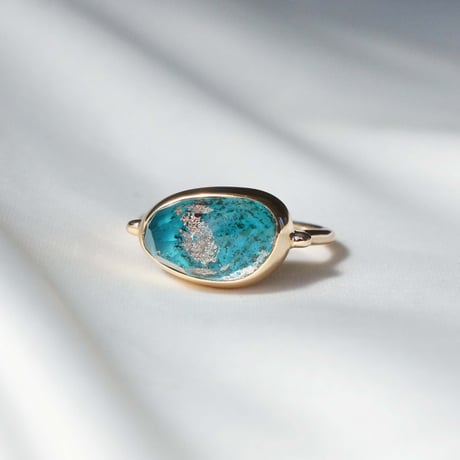Turquoise × Gardenquartz Ring #16