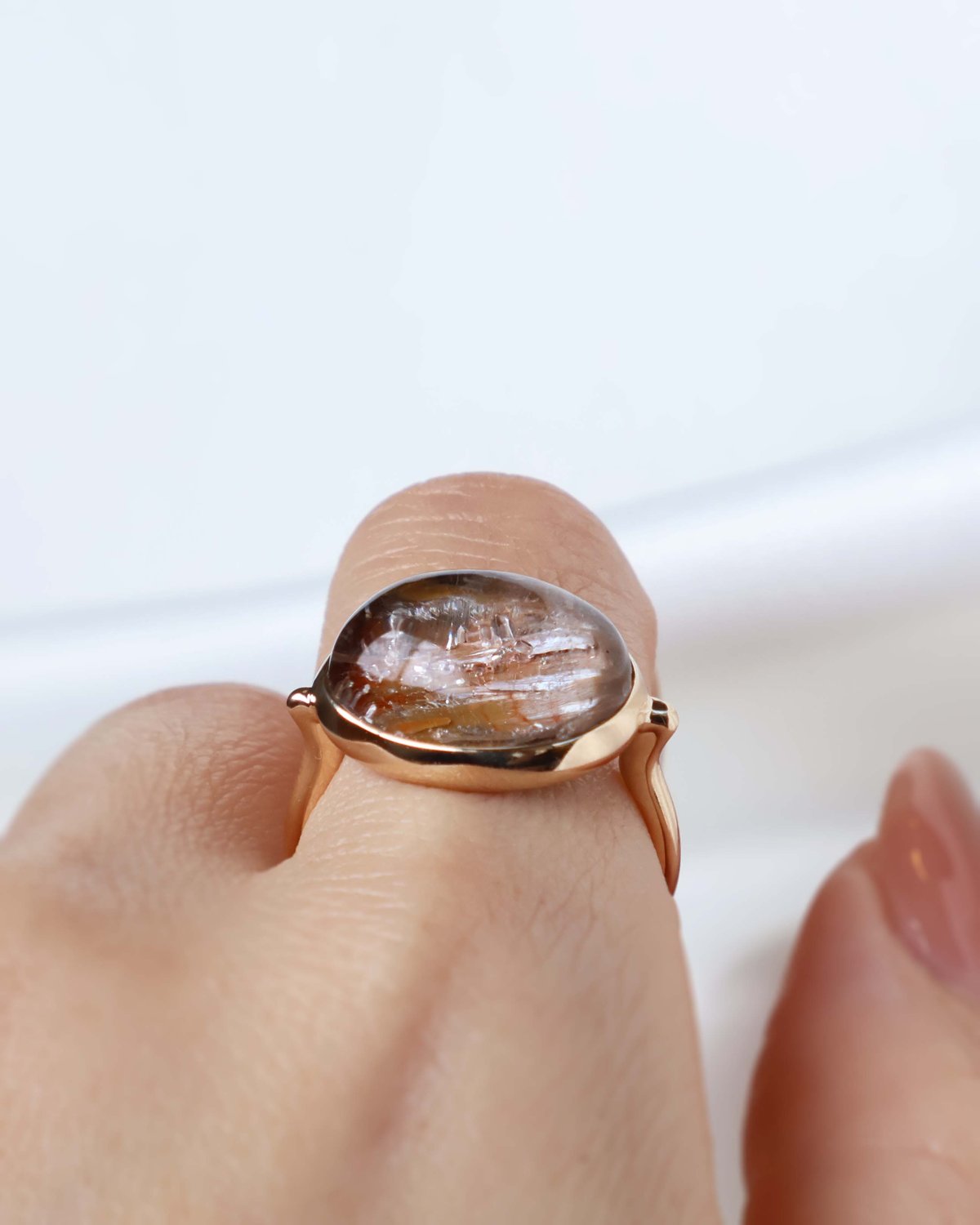 Platina Rutilated Quartz Ring | AYA KIYOSHIMA J