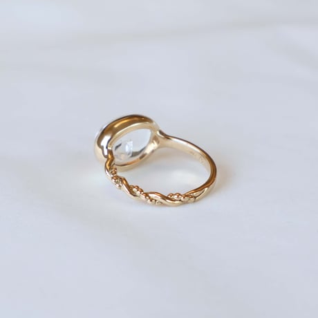 Quartz in quartz Ring #12