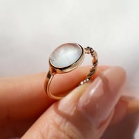 Milky Aquamarine  Ring