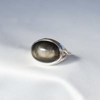 Golden Obsidian Ring