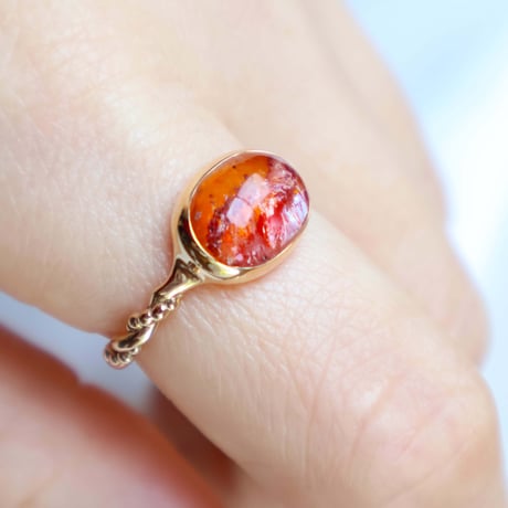 Limonite in Quartz Ring #13