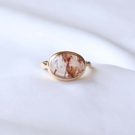 Limonite Rutile in Quartz Ring #16